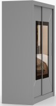 IDŽCZAK meble - Garderobni ormar s kliznim vratima Venice - 150 cm - siva