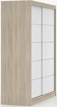 IDŽCZAK meble - Garderobni ormar s kliznim vratima Bono 06 - 160 cm - sonoma hrast/bijela