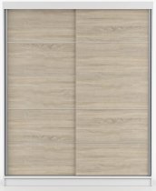 IDŽCZAK meble - Ormar s kliznim vratima Bono 06 - 160 cm - bijela/sonoma hrast