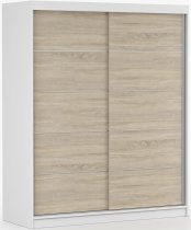 IDŽCZAK meble - Ormar s kliznim vratima Bono 06 - 160 cm - bijela/sonoma hrast