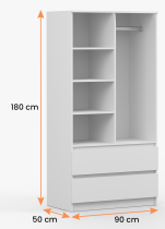 IDŽCZAK meble - Garderobni ormar Solo 2D2S