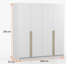 IDŽCZAK meble - Garderobni ormar 4D Sevilla