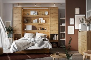 Bed Concept - Krevet u ormaru Lenart - Bed Concept 01 - 140x200 cm - bijela