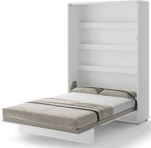 Krevet u ormaru Lenart - Bed Concept 01 - 140x200 cm - bijela visoki sjaj