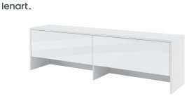 Bed Concept - Zidni element BC-09 za krevet BC-04 - bijela visoki sjaj