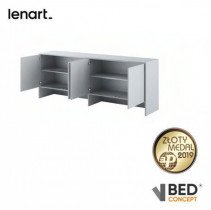 Bed Concept - Zidni element BC-10 za krevet BC-05 - siva
