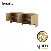 Bed Concept - Zidni element BC-10 za krevet BC-05 - artisan hrast