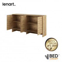 Bed Concept - Zidni element BC-11 za krevet BC-06 - artisan hrast