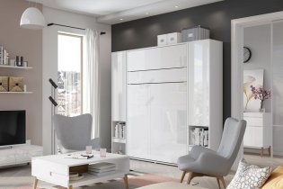 Bed Concept - Krevet u ormaru Lenart - Bed Concept 03 - 90x200 cm - bijela