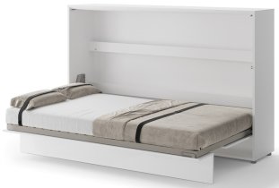 Bed Concept - Krevet u ormaru Lenart - Bed Concept 05 - 120x200 cm - bijela visoki sjaj