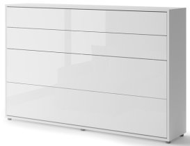 Bed Concept - Krevet u ormaru Lenart - Bed Concept 05 - 120x200 cm - bijela visoki sjaj