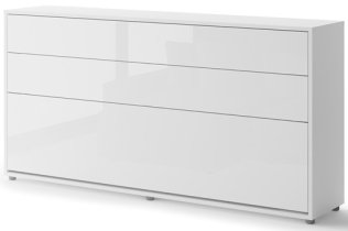 Bed Concept - Krevet u ormaru Lenart - Bed Concept 06 - 90x200 cm - bijela visoki sjaj