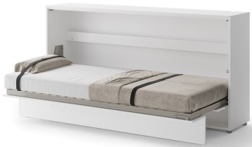 Bed Concept - Krevet u ormaru Lenart - Bed Concept 06 - 90x200 cm - bijela visoki sjaj