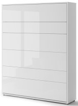 Bed Concept - Krevet u ormaru Lenart - Bed Concept 12 - 160x200 cm - bijela visoki sjaj