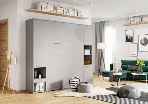 Bed Concept - Krevet u ormaru Lenart - Concept Pro 01 - 140x200 cm - siva