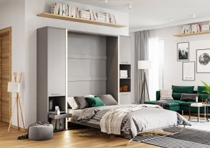 Bed Concept - Krevet u ormaru Lenart - Concept Pro 01 - 140x200 cm - siva