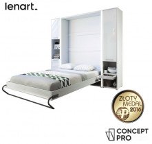 Krevet u ormaru CP-01 bijela visoki sjaj - 140x200 cm