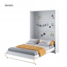 Bed Concept - Krevet u ormaru Lenart - Concept Pro 01 - 140x200 cm - bijela visoki sjaj 