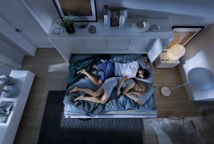 Bed Concept - Krevet u ormaru Lenart - Concept Pro 04 - 140x200 cm - bijela