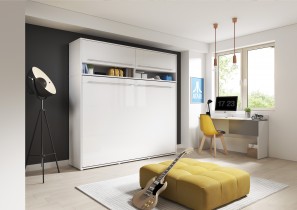 Bed Concept - Krevet u ormaru Lenart - Concept Pro 04 - 140x200 cm - bijela