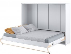 Bed Concept - Krevet u ormaru Lenart - Concept Pro 04 - 140x200 cm - bijela visoki sjaj 
