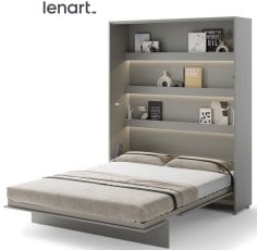 Krevet u ormaru Lenart - Bed Concept 12 - 160x200 cm - siva