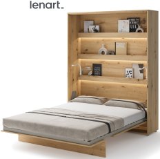 Krevet u ormaru Lenart - Bed Concept 12 - 160x200 cm - artisan hrast