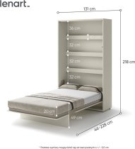 Bed Concept - Krevet u ormaru Lenart - Bed Concept 02 - 120x200 cm - kašmir