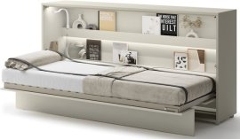 Postelja u ormaru Lenart - Bed Concept 06 - 90x200 cm - kašmir