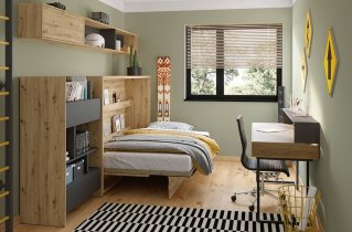 Bed Concept - Regal BC-25 - kašmir/hrast nagano