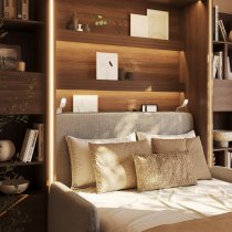 Bed Concept - Krevet u ormaru Bed Concept BC-02 - 120x200 cm - hrast dunin