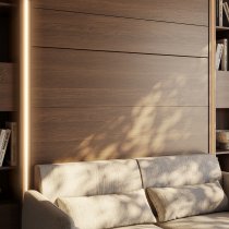 Bed Concept - Krevet u ormaru Bed Concept BC-02 - 120x200 cm - hrast dunin
