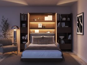 Bed Concept - Krevet u ormaru Bed Concept BC-02 - 120x200 cm - hrast dunin