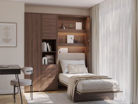 Bed Concept - Krevet u ormaru Bed Concept BC-03 - 90x200 cm - hrast dunin