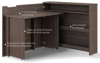 Bed Concept - Sklopivi pisaći stol CW-01 - hrast dunin