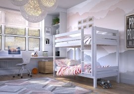 Krevet na kat Olaf - 90x190 cm - bijela
