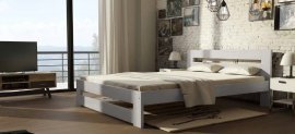 Dolmar - drvo - Krevet Marika - 120x200 cm - bijela