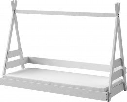 Dolmar - drvo - Dječji krevet Tipi - 80x190 cm - bijela