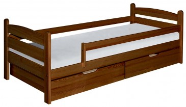 Dolmar - drvo - Krevet Mauricius - 90x200 cm - orah