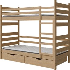 Krevet na kat Darek - 80x190 cm - bor