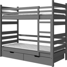 Krevet na kat Darek - 80x190 cm - antracit