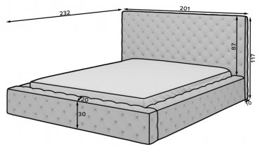 Eltap stock - Krevet Princce - 160x200 cm - Lukso 10