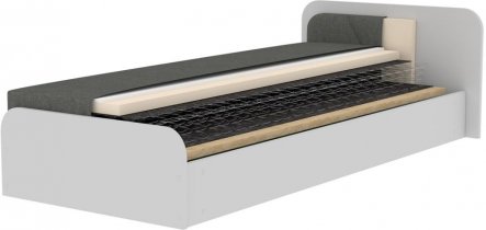 Eltap stock - Dječji krevet Parys 80x190 cm - r - siva - Alova 04