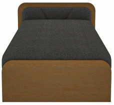 Eltap stock - Dječji krevet Parys 80x190 cm - r - smeđa - Sawana 05