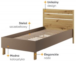 Lenart - Krevet Lenny LY-10 - 90x200 cm