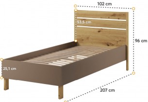 Lenart - Krevet Lenny LY-10 - 90x200 cm
