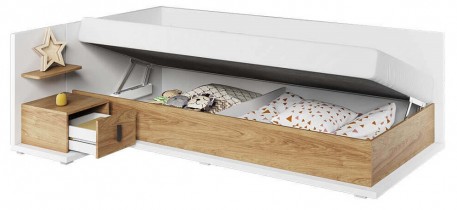 Lenart - Dječji krevet Simi MS-09L - 90x200 cm - lijevi