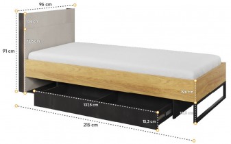 Lenart - Dječji krevet Teen Flex TF-16 - 90x200 cm