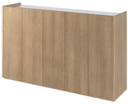 Lenart - Komoda Easy EA-01 - skandi hrast/visoki bijeli sjaj