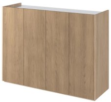 Lenart - Komoda Easy EA-02 - skandi hrast/visoki bijeli sjaj